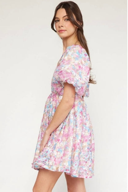 Floral Puff Sleeve Dress